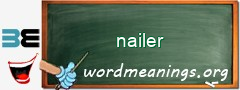 WordMeaning blackboard for nailer
